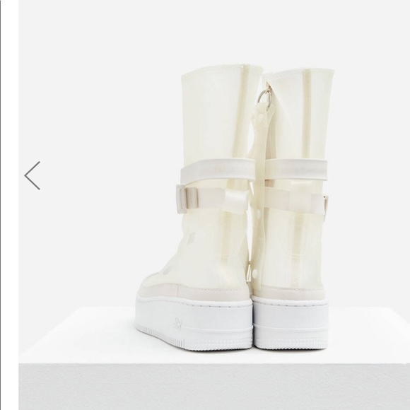 Nike Air Force 1 Sage Hi LX Clear Boot NIB - Picture 2 of 4